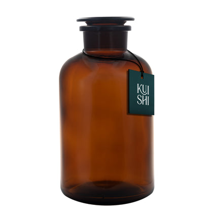 Amber Glass Apothecary Jars