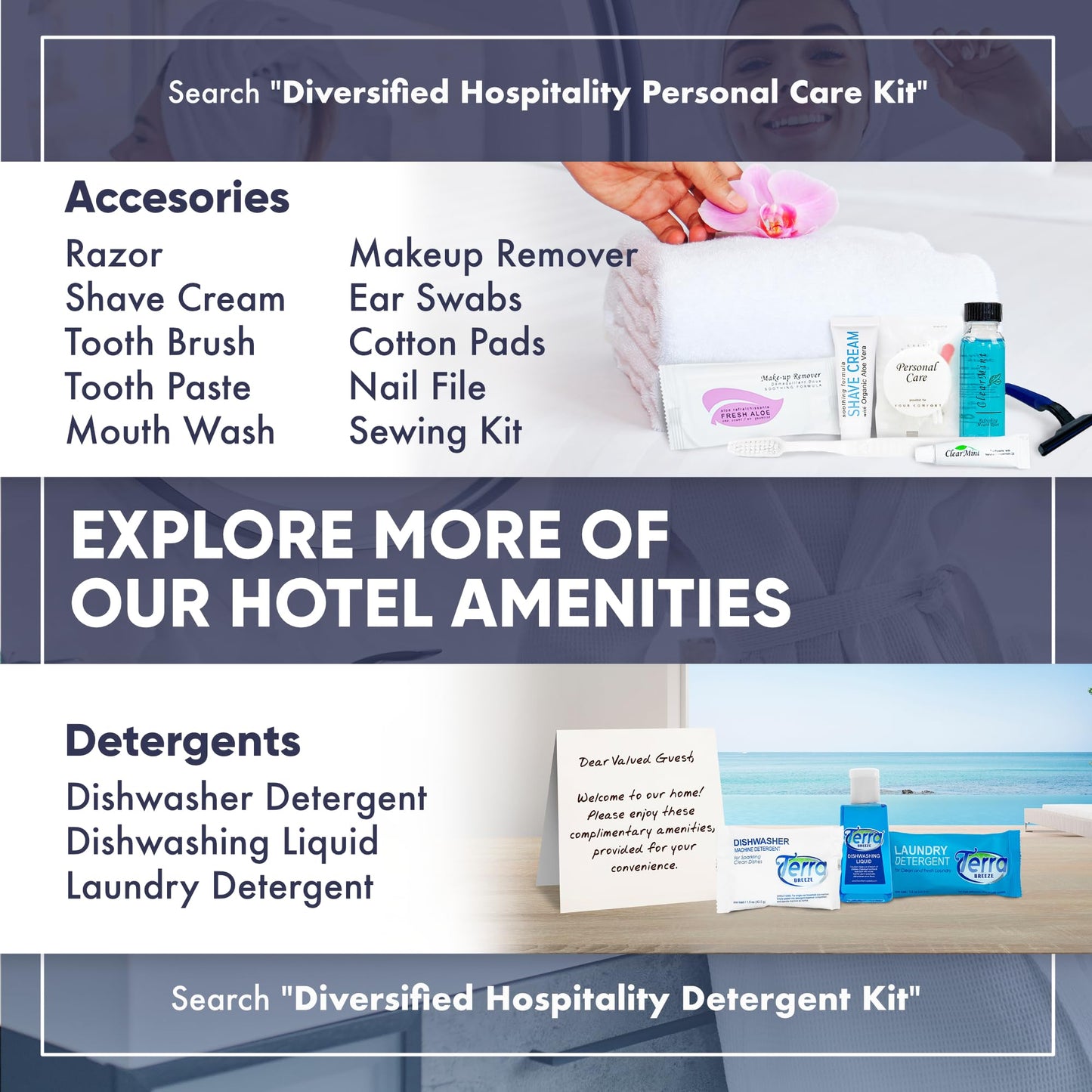 Fresh Aloe Makeup Remover Wipes for Hotels & Rentals (Case of 50) | 1-Shoppe All-in-Kit