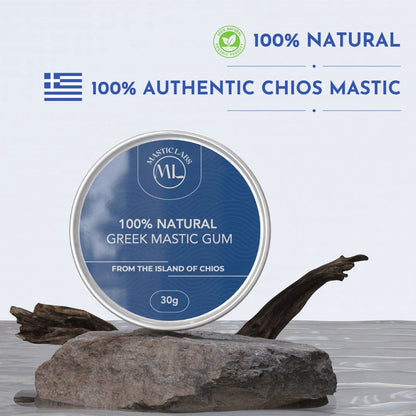 Pure Chios Greek Mastic Gum in Aluminium Tin | Med to XL Tears