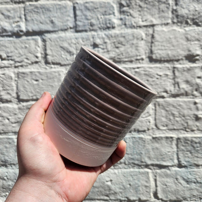Ribbed Ceramic Pots