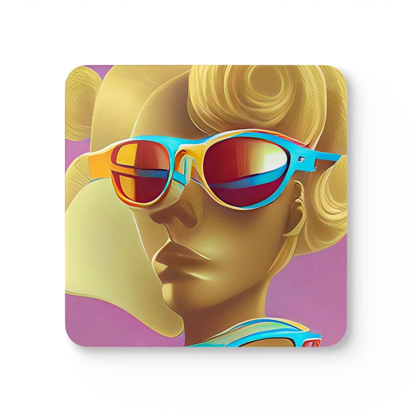 Retro Cool Pink - Coaster Set - iSAW Company