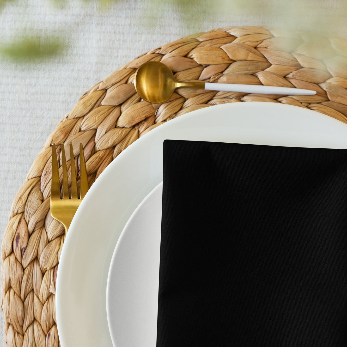 iSAW Black Cloth Napkin Set - iSAW Company