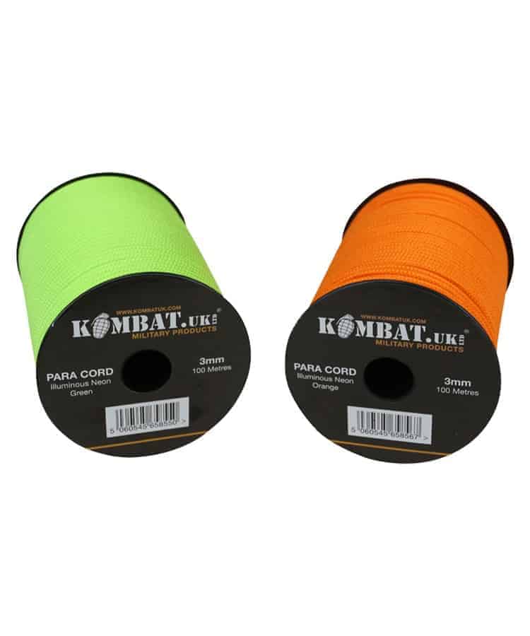 Para Cord 3mm on 100m Reel (Various colours)