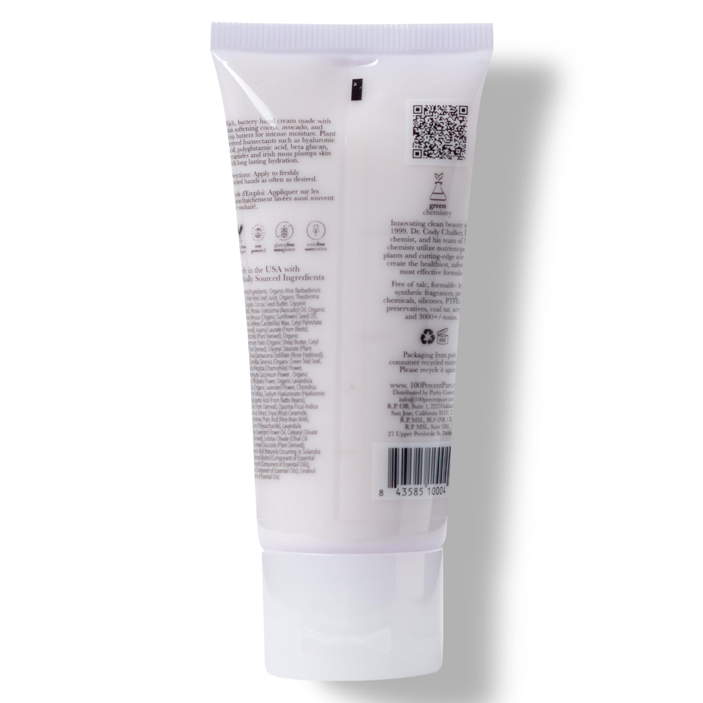 100percentPURE French Lavender Hand Cream – Non-Greasy Dry Skin Hand Lotion, Cocoa Butter, Avocado & Shea, 2 oz