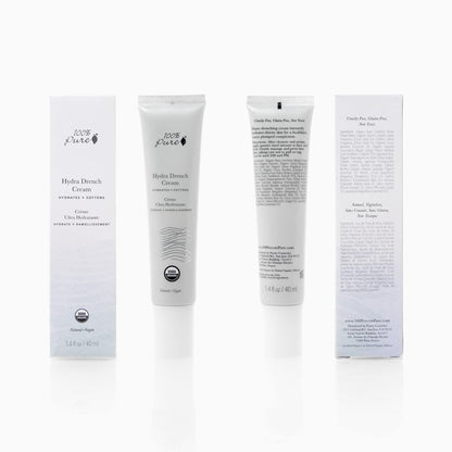 100% PURE Hydra Drench Cream – Daily Moisturizer with Hyaluronic Acid & Rose Water