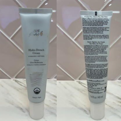 100% PURE Hydra Drench Cream – Daily Moisturizer with Hyaluronic Acid & Rose Water