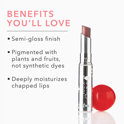 100% PURE Lip Glaze – Sultry Tinted Lip Balm with Cocoa Butter & Vitamin E (Warm Peach Brown)