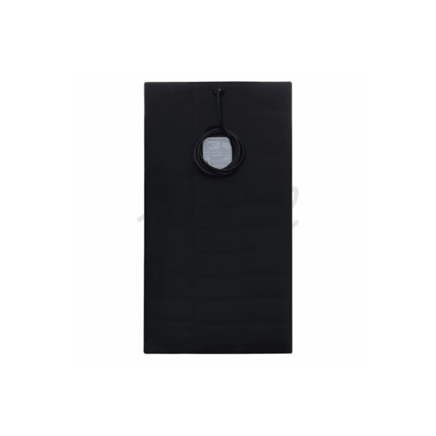100W Semi Flexible Black Fibreglass EFTE Coated Solar Panel With Rear Hidden Junction Box