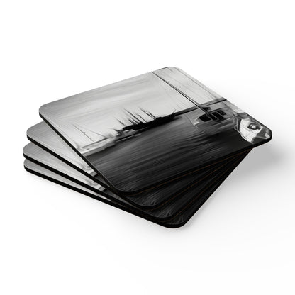 The Sleeping Yachts (at Night) - Coaster Set