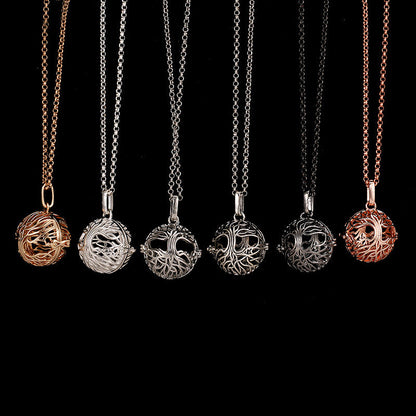 Tree of Life Perfume Locket Pendant Necklace