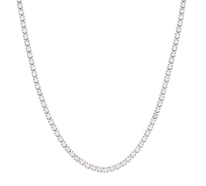 Stainless Steel Zircon Bracelet & Necklace Set