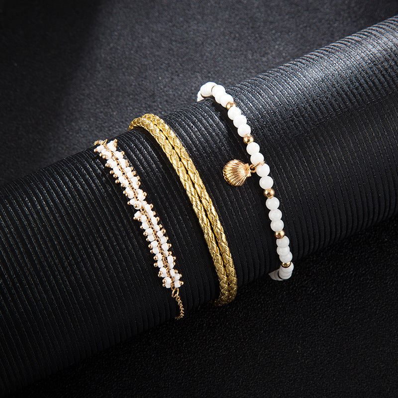 Bohemian 3 Piece Anklet Set