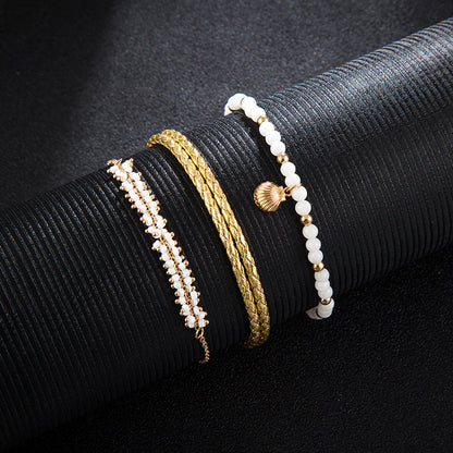 Bohemian 3 Piece Anklet Set