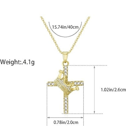 Cross Crown Necklace