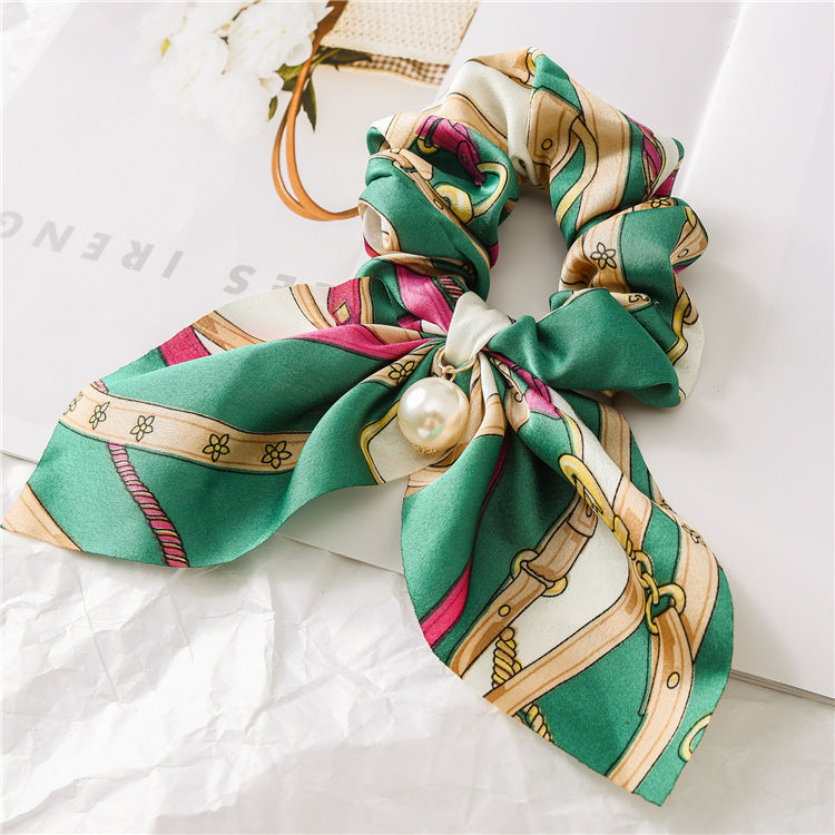 Pearl Pendant Bow Hair Band