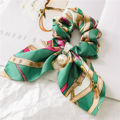 Pearl Pendant Bow Hair Band