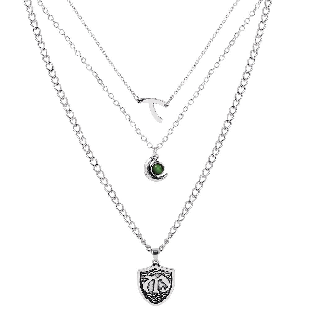 Multilayer Seven Deadly Sins Pendant Necklace