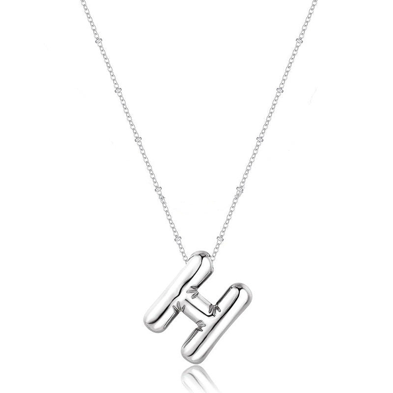 Glossy A-Z Letter Copper Pendant