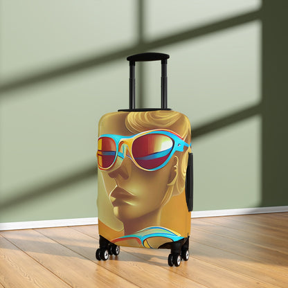 Retro Cool Orange – Protective Suitcase Cover
