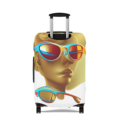 Retro Cool White – Protective Suitcase Cover