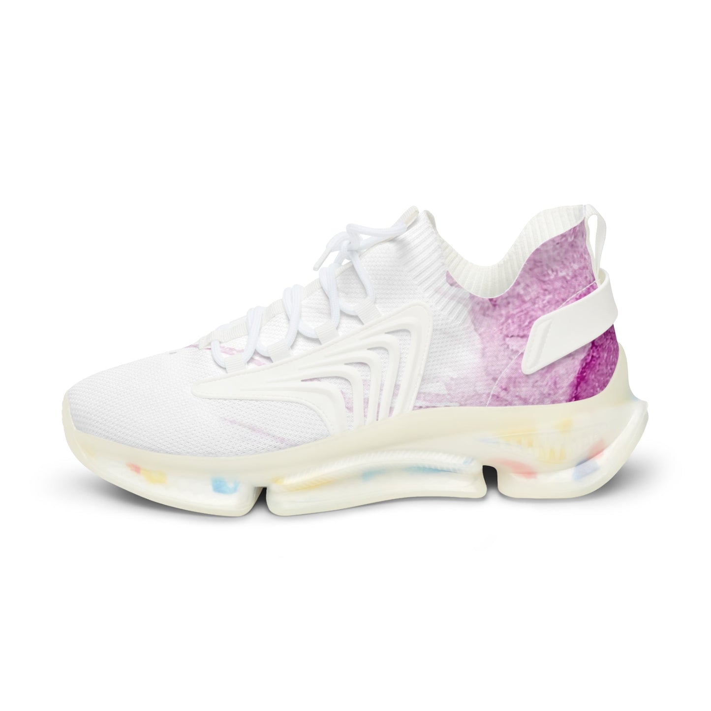 Watercolour Pink Splash - Mens Street Sneakers