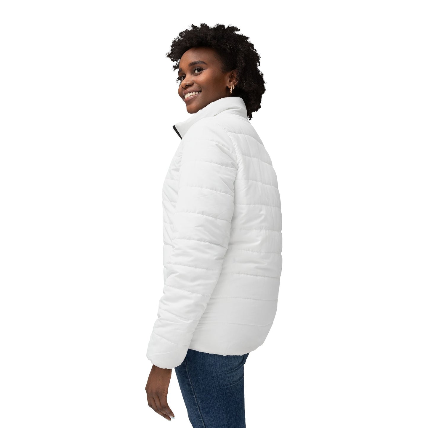 iSAW Womens White Puffer Jacket - iSAW Company