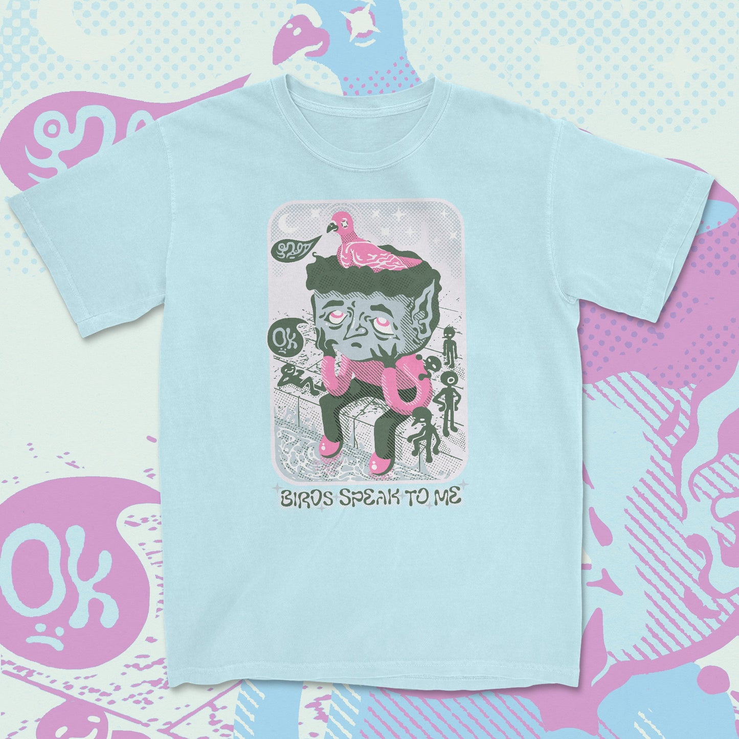 birds speak to me - t-shirt