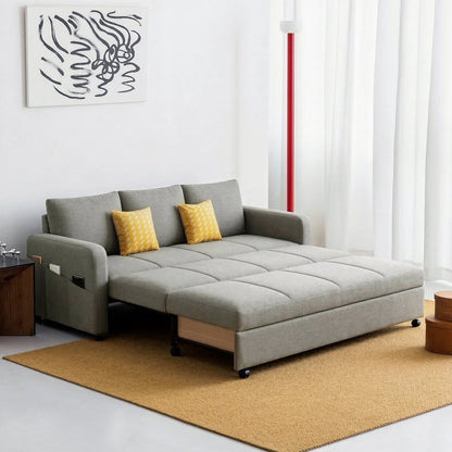Gabriel Two Seater Sofa Bed, Linen