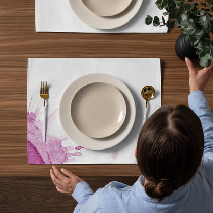 Watercolour Pink Splash - Placemat Set