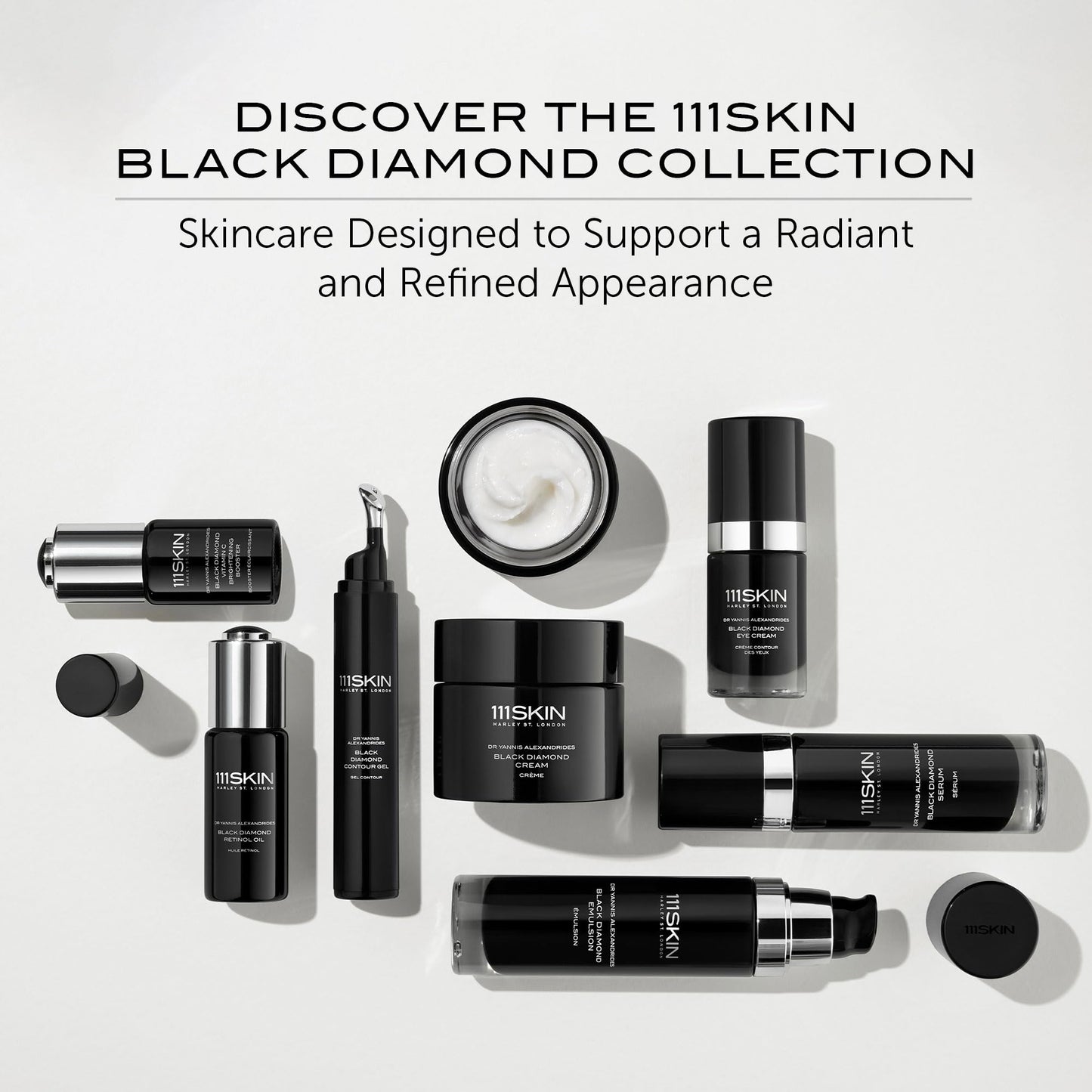 111SKIN Black Diamond Contour Firming Mask | Overnight Hydration with Hyaluronic Acid & Diamond Peptides
