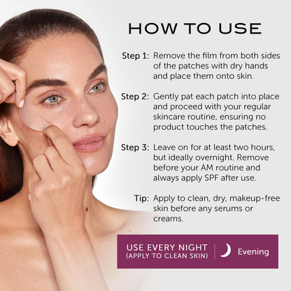 111SKIN Wrinkle Erasing Retinol Patches — Non-Invasive Forehead, Under-Eye & Smile Line, 3 x 1.23 oz