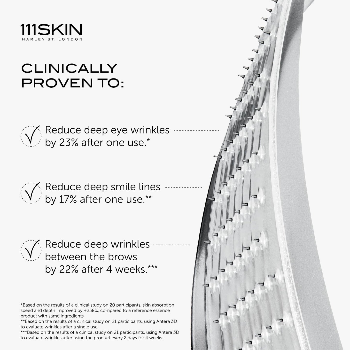 111SKIN Wrinkle Erasing Retinol Patches — Non-Invasive Forehead, Under-Eye & Smile Line, 3 x 1.23 oz