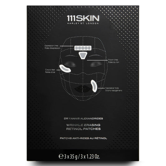 111SKIN Wrinkle Erasing Retinol Patches — Non-Invasive Forehead, Under-Eye & Smile Line, 3 x 1.23 oz