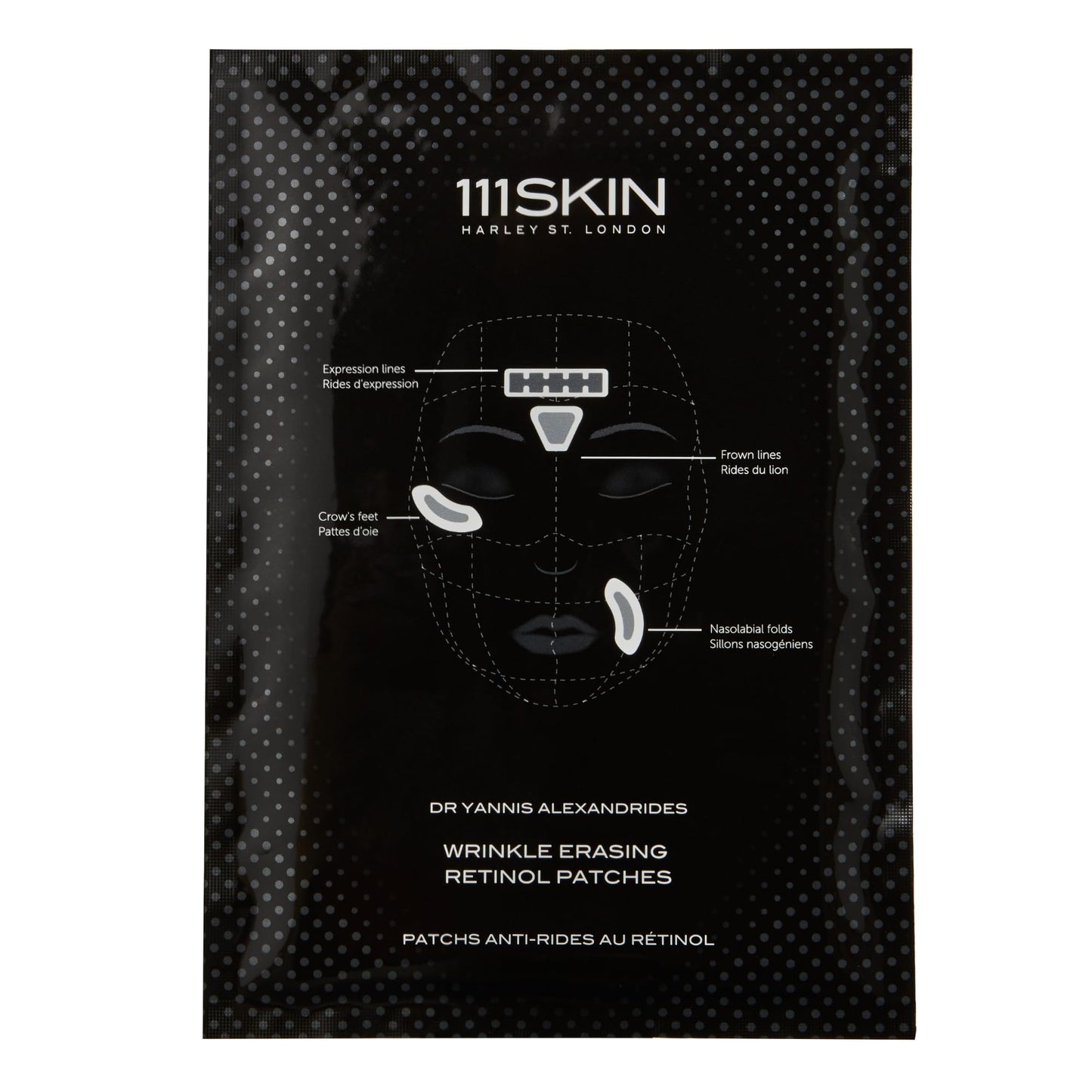 111SKIN Wrinkle Erasing Retinol Patches — Non-Invasive Forehead, Under-Eye & Smile Line, 3 x 1.23 oz