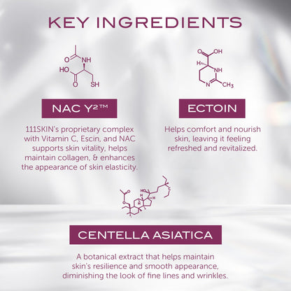 111SKIN Y Theorem Bio Cellulose Facial Mask – Hydrating NAC Y2, Centella Asiatica, All Skin Types (5x0.78 fl oz)
