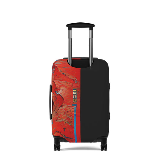 Half Black Half Hónghǎi – Protective Suitcase Cover
