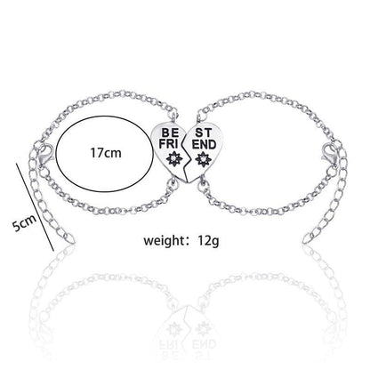 Best Friend Heart-Shaped Bracelets