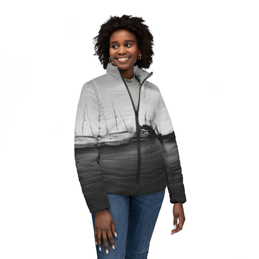The Sleeping Yachts (at Night) - Womens Puffer Jacket