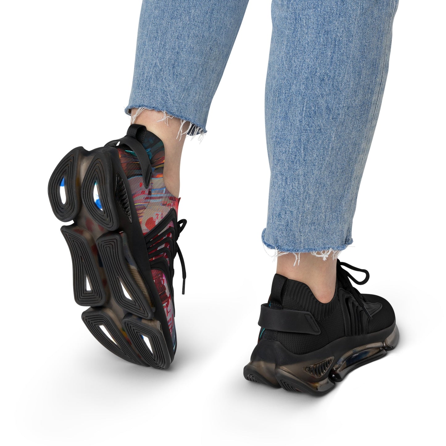 Half Black Half Báijiǔ - Womens Street Sneakers