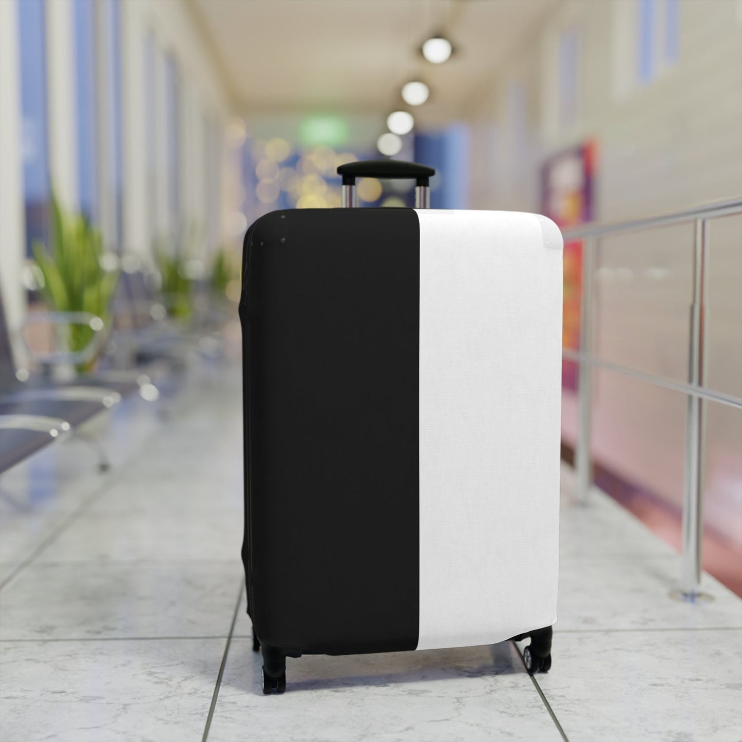 Half Black Half White – Protective Suitcase Cover