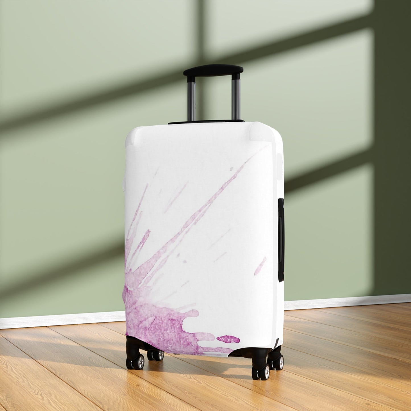 Watercolour Pink Splash – Protective Suitcase Cover