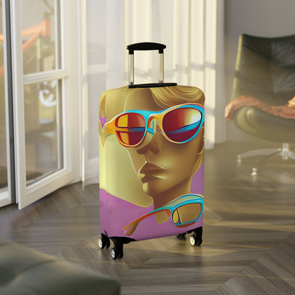Retro Cool Pink – Protective Suitcase Cover