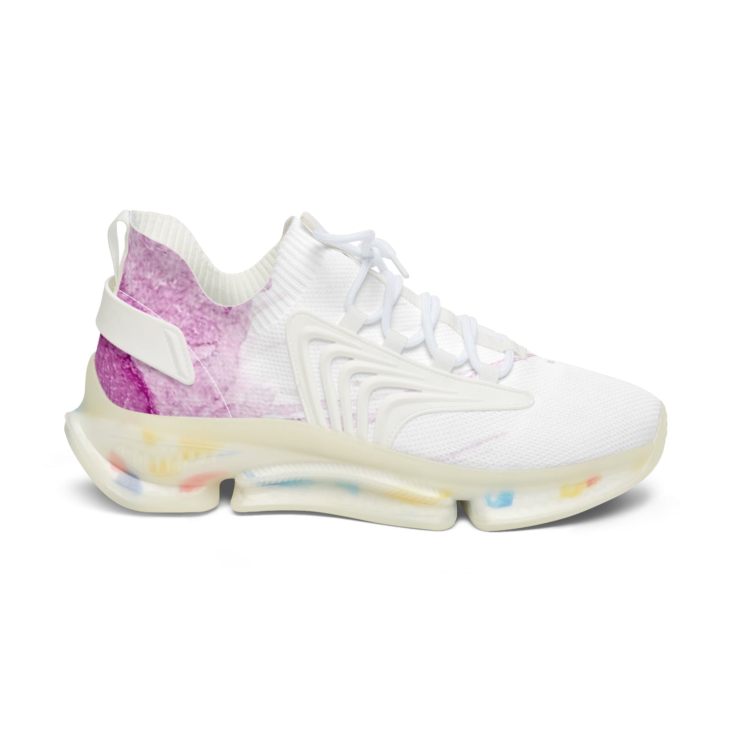 Watercolour Pink Splash - Womens Street Sneakers