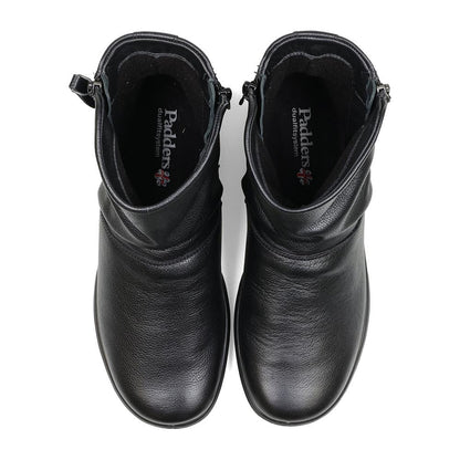 Padders Ladies Dual Fit Comfort 2E/3E BEAU - Black Leather
