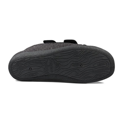 Padders+ Mens Slippers Dual Fit K/L BRIAN - CHARCOAL FLECK