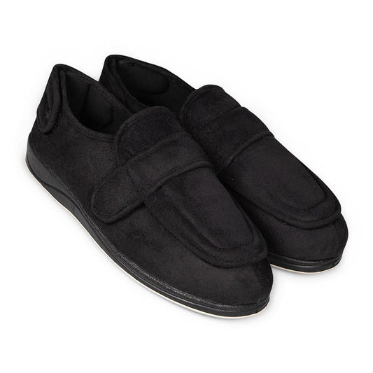 Padders+ Mens Slippers G Fit Vulcanised WRAP - Black