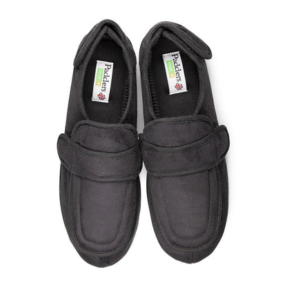 Padders+ Mens Slippers G Fit Vulcanised WRAP - Black