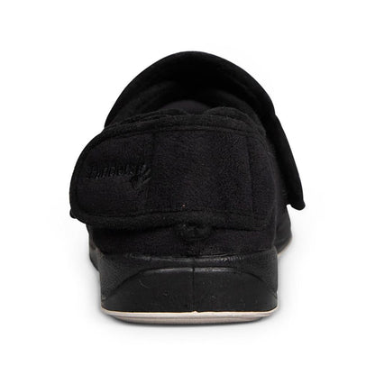 Padders+ Mens Slippers G Fit Vulcanised WRAP - Black
