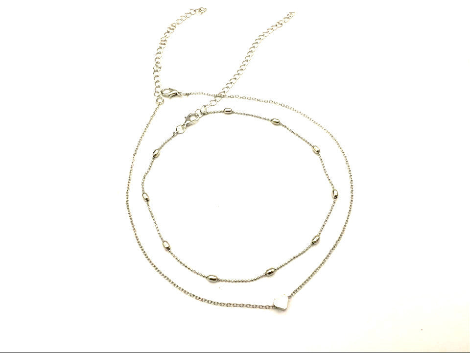Multi-Layer Necklace – Heart, Moon & Star Pendant