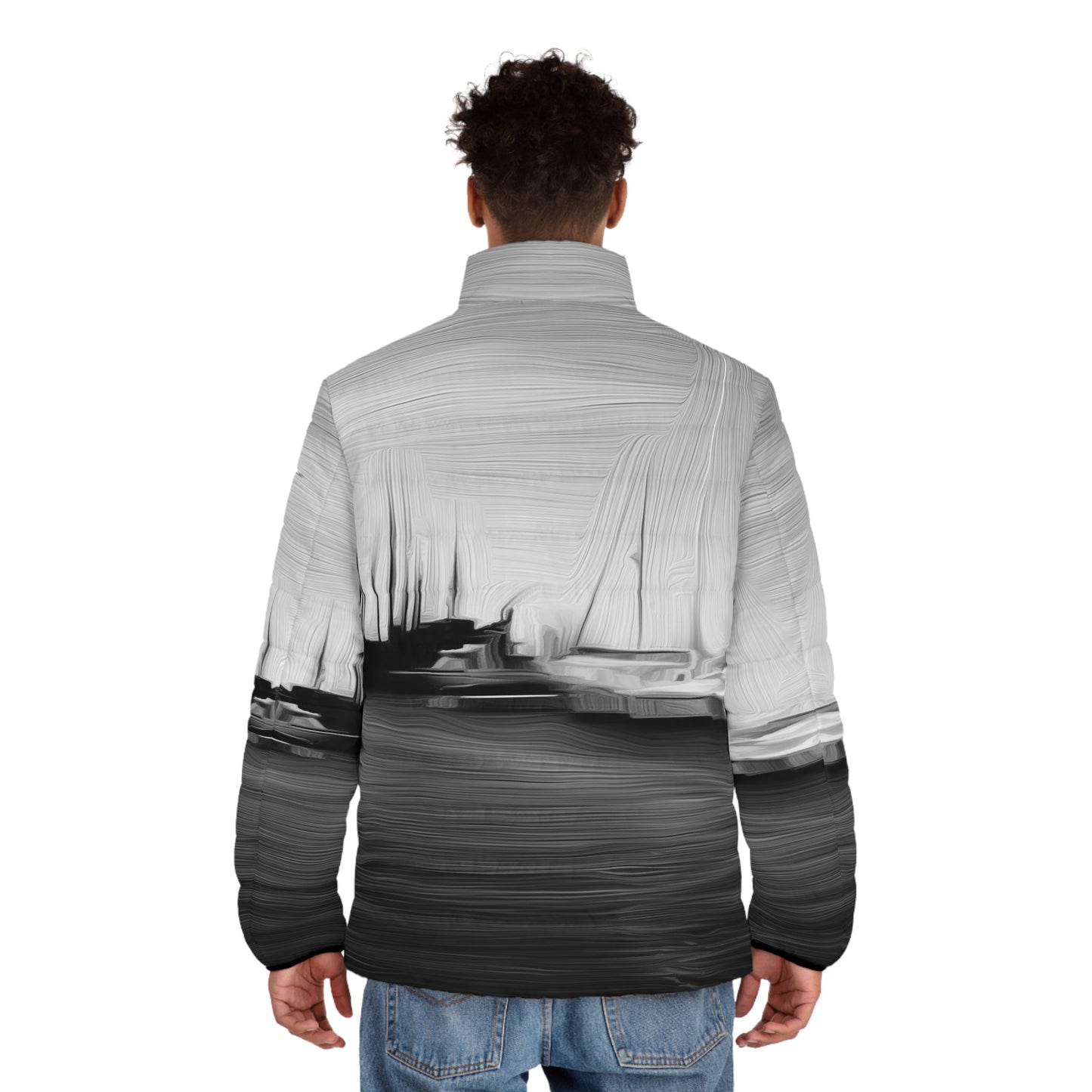 The Sleeping Yachts (at Night) - Mens Puffer Jacket
